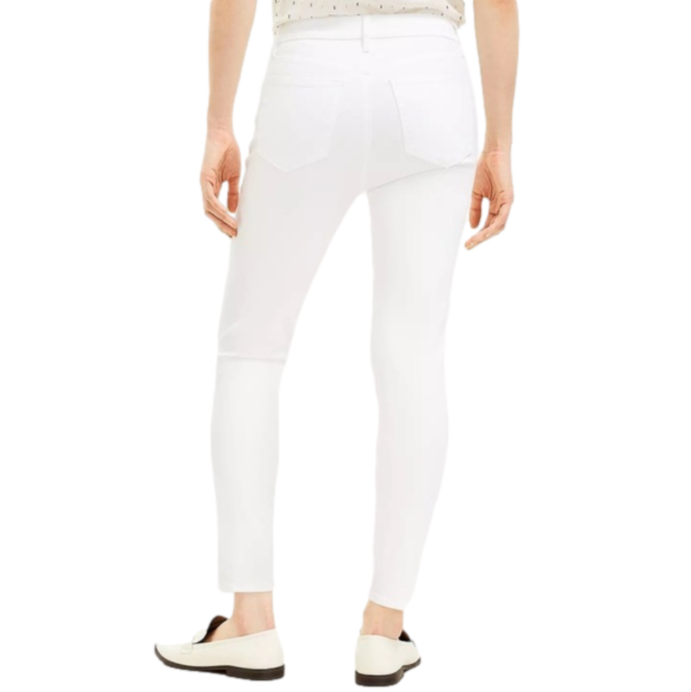 NWT Loft Curvy High Rise Skinny White Jeans - Sz 10 - sold out style! - Picture 4 of 6